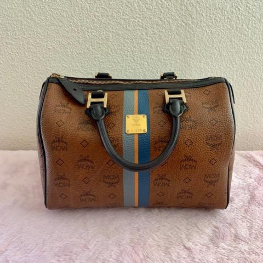 MCM Brown Hand Bag Authentic
